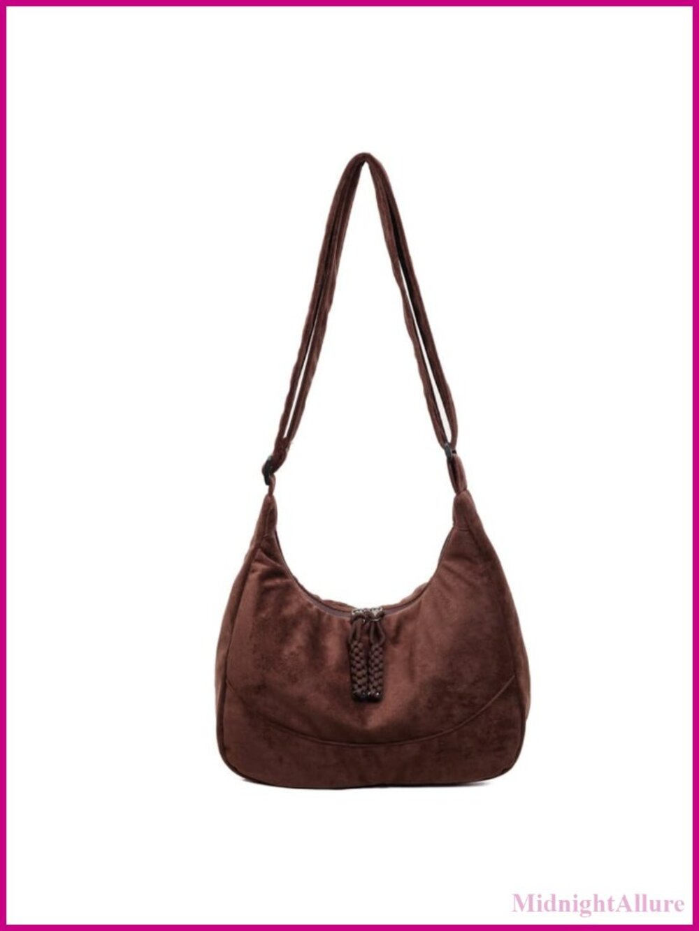 Vegan Leather Slouchy Hobo Shoulder Bag Foldable Crossbody Tote
